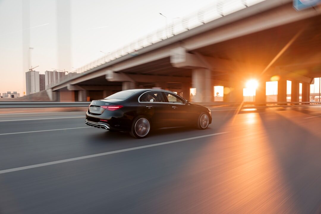 family sedan on highway