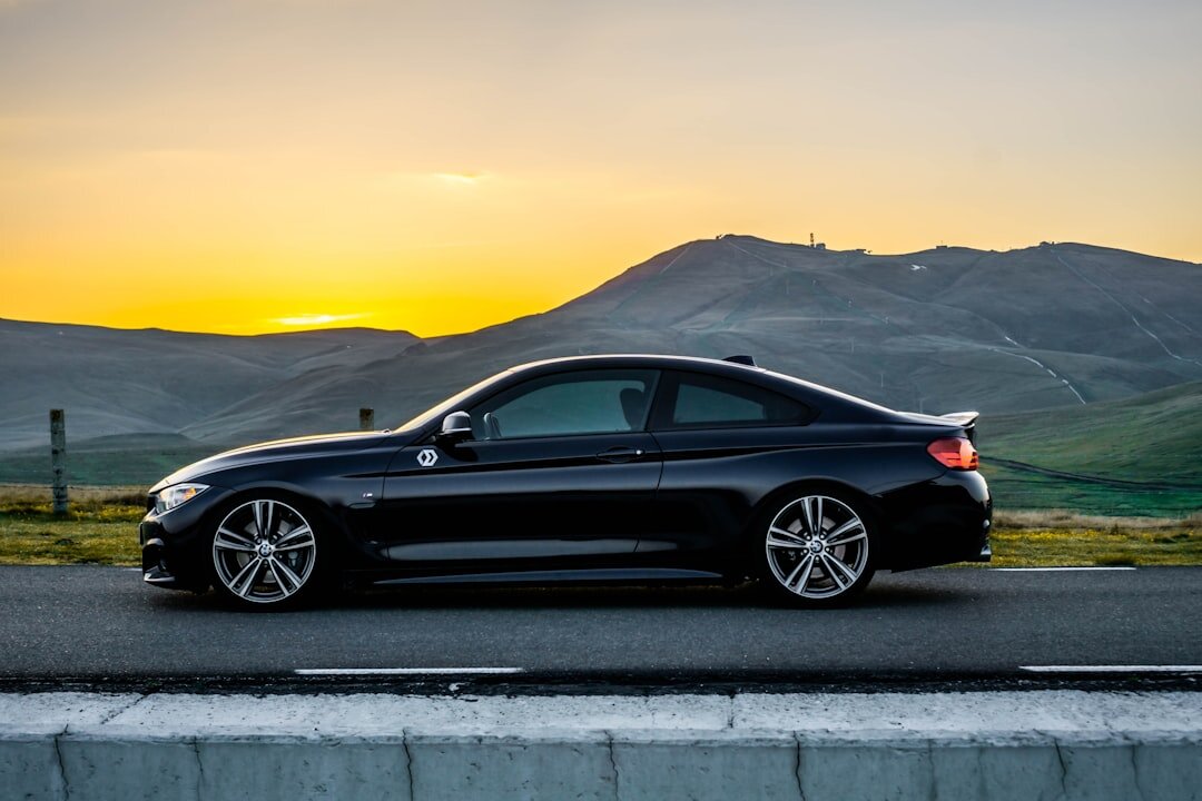 luxury car on road